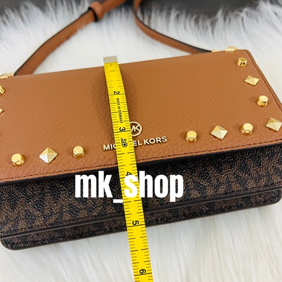 Michael Kors Jet Set Charm Studded Small Phone Crossbody Bag - Picture 15 of 16